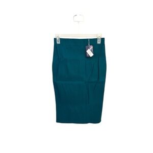 Chic Teal Pencil Skirt